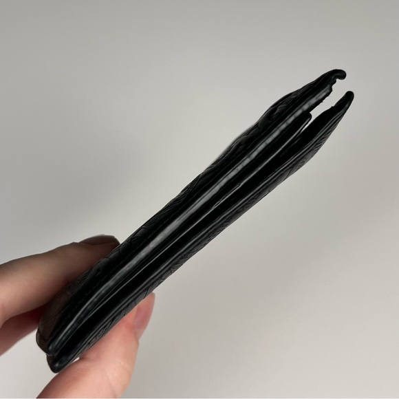 Salvatore Ferragamo Gancini logo engraved Bifold wallet Leather Black - Picture 3 of 8